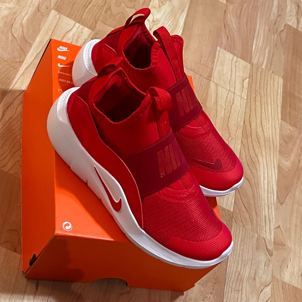 Nike Bold Red Slip-On Shoes